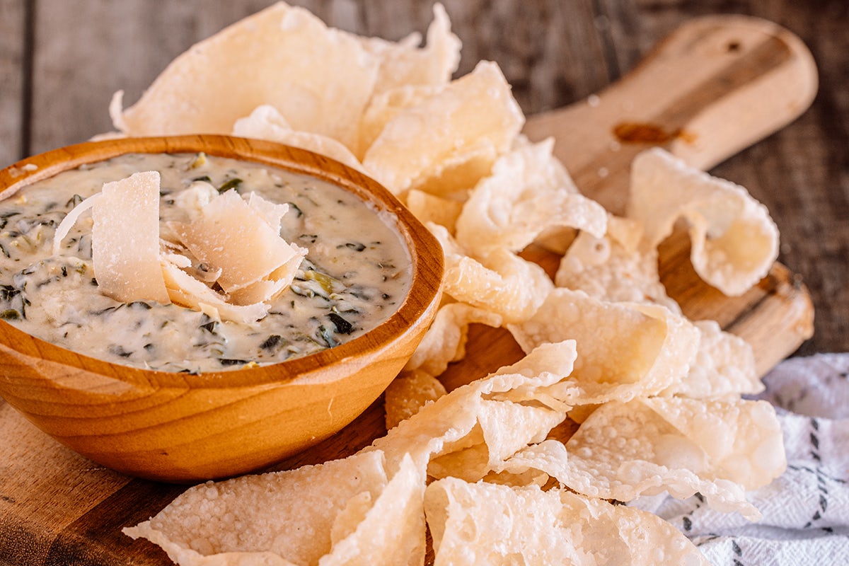 Order SPINACH ARTICHOKE DIP food online from Old Chicago 66 store, Lakewood on bringmethat.com