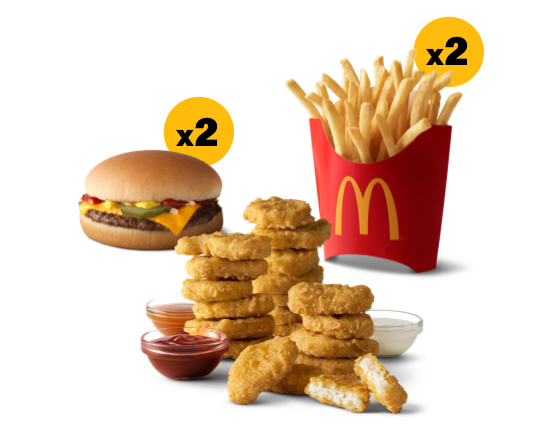 Order Classic Cheeseburger Pack  food online from Mcdonald store, Lagrangeville on bringmethat.com