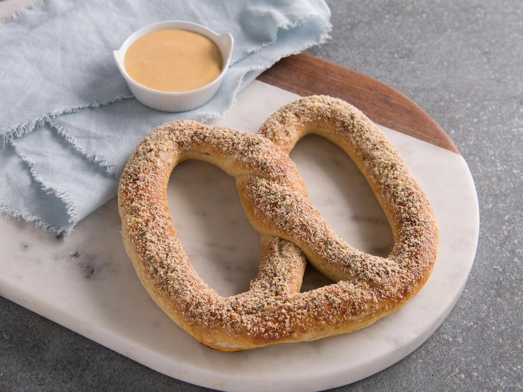 Order Roasted Garlic & Parmesan Pretzel food online from Auntie Anne's store, Rochester on bringmethat.com