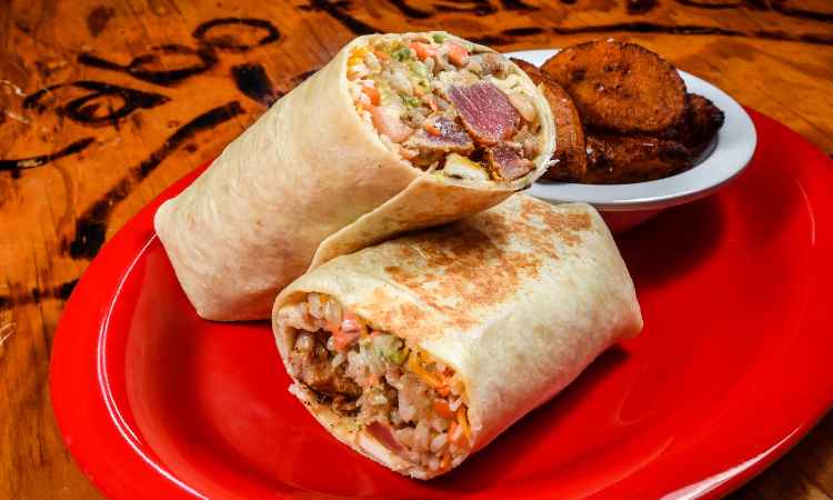 Honey Wasabi Tuna Burrito from Cabo Fish Taco Baja Seagrill
