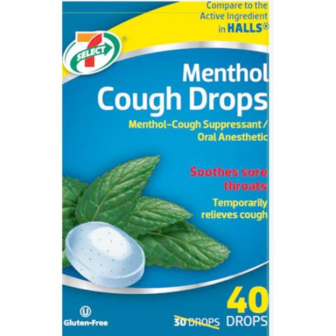 Order 7-Select Menthol Cough Drops 40 Count food online from 7-Eleven store, Natick on bringmethat.com