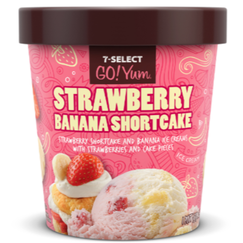 Order 7-Select GoYum Strawberry Banana Shortcake Pint food online from 7-Eleven store, Willis on bringmethat.com