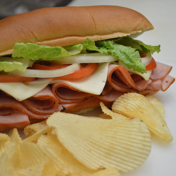Order Ham and Cheese Sandwich  food online from World Cafe store, Orlando on bringmethat.com