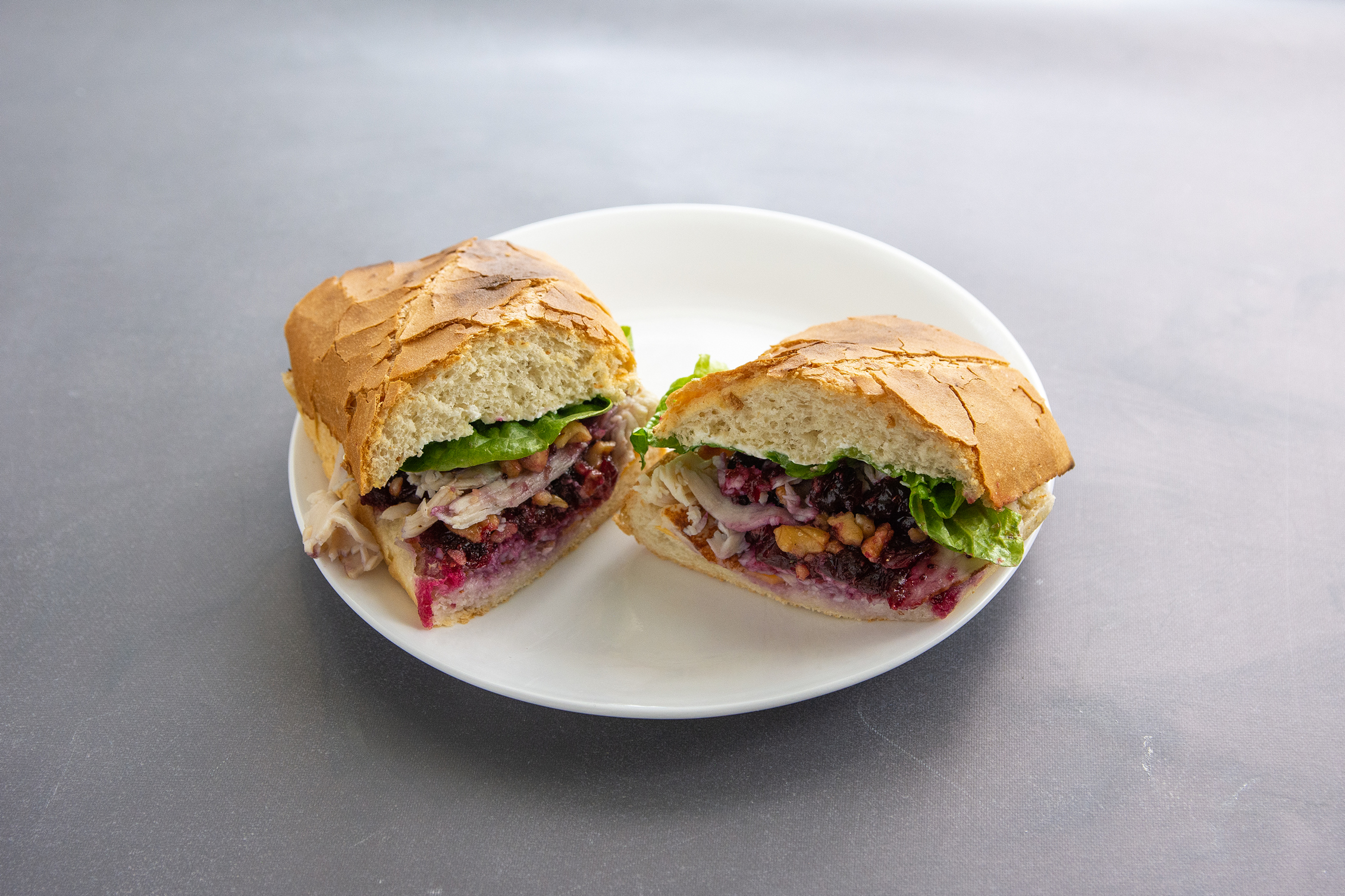 Order 2. Turkey Cranberry Sandwich food online from Cafe Joy store, Pleasanton on bringmethat.com