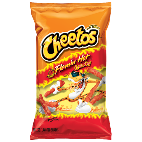 Order Cheetos Crunchy Flamin' Hot 8.5oz food online from 7-Eleven store, Willis on bringmethat.com