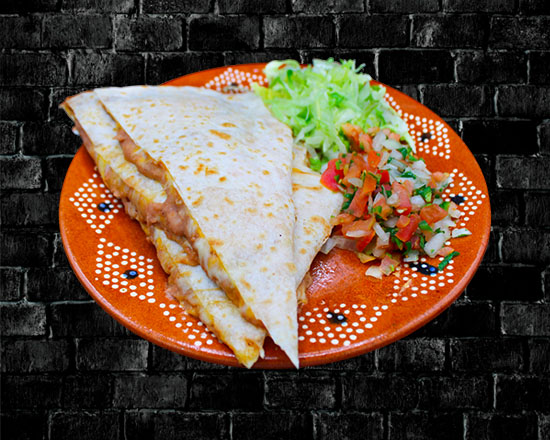 Order Beans and Cheese Quesadilla food online from Rivas Mexican Grill#4 store, Henderson on bringmethat.com