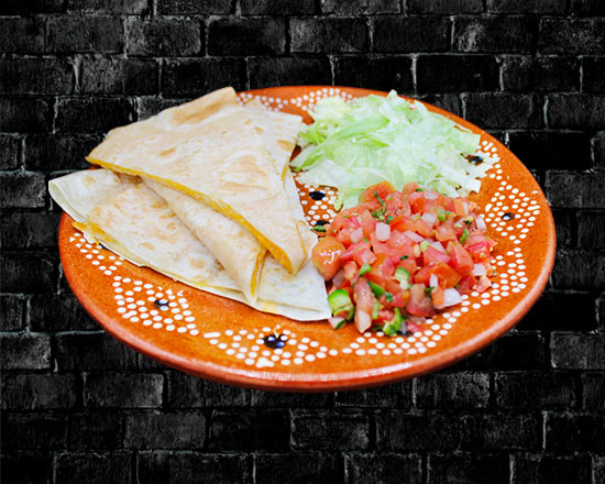 Order Cheese Quesadilla food online from Rivas Mexican Grill#4 store, Henderson on bringmethat.com