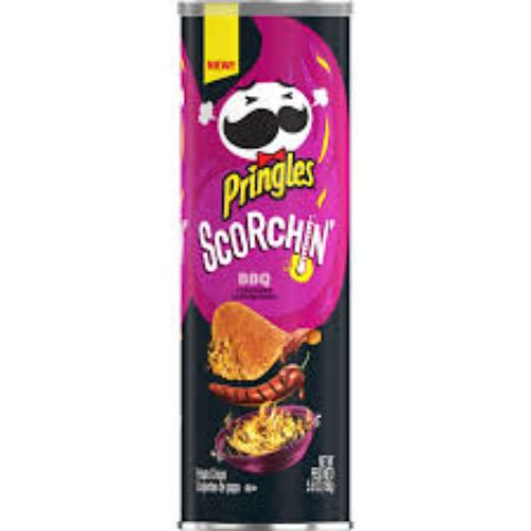 Order Pringles Scorchin BBQ 5.6oz food online from 7-Eleven store, Natick on bringmethat.com