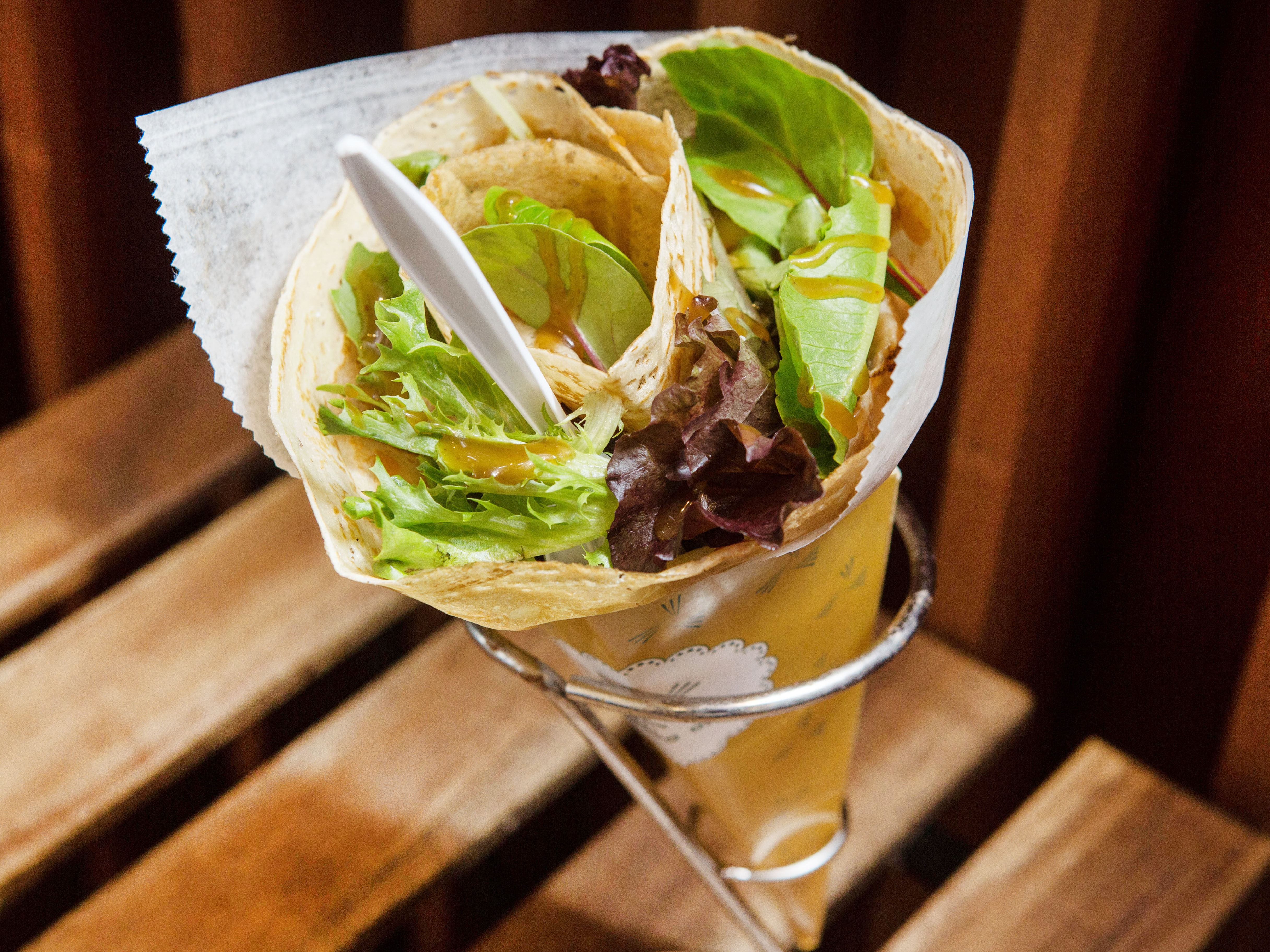 Order 2. Chicken Teriyaki Crepe food online from Tornado Crepes store, Queens on bringmethat.com
