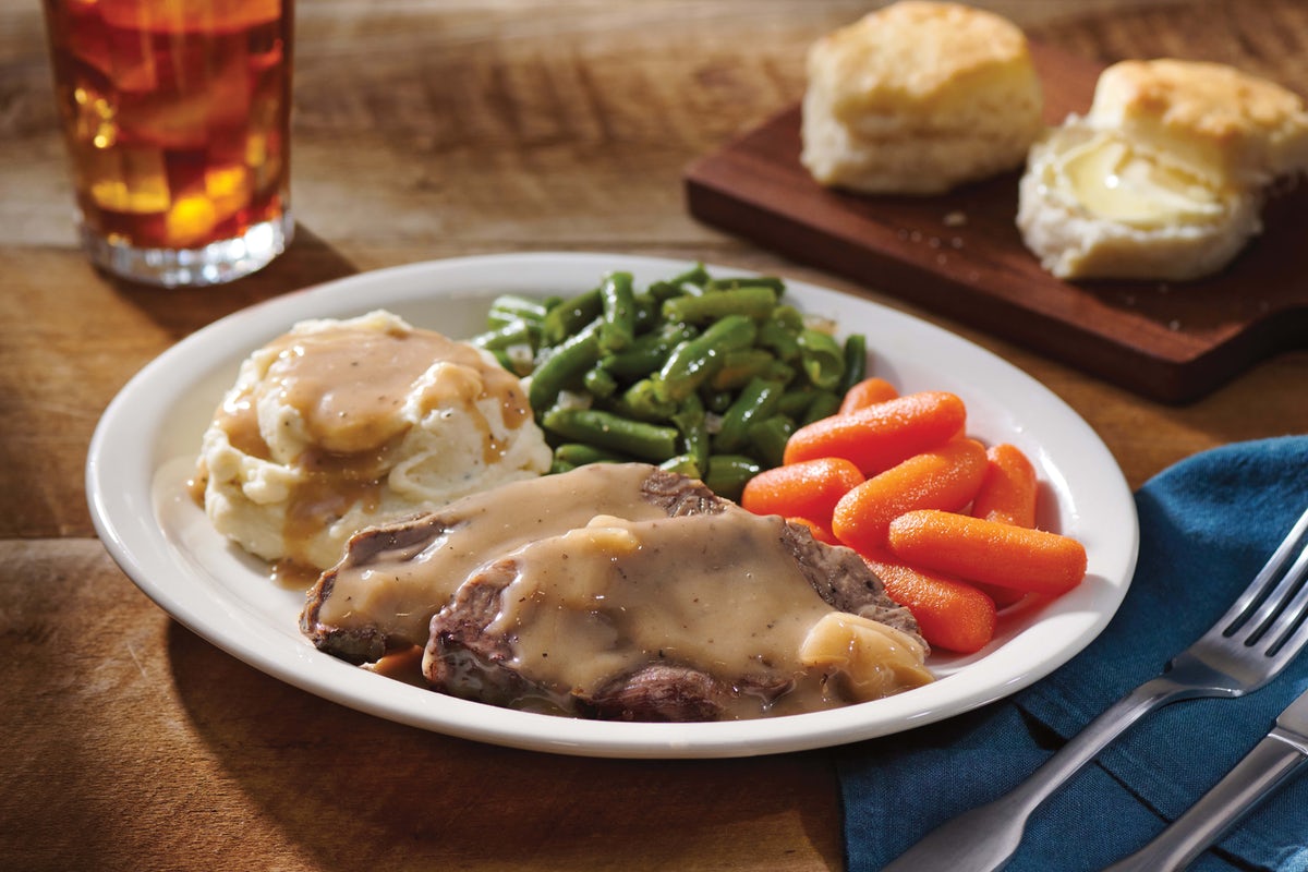 Order Roast Beef food online from Cracker Barrel store, Rochester on bringmethat.com