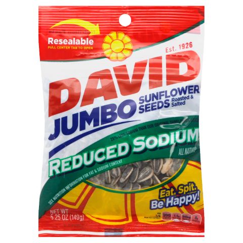 Order David Reduced Sodium Seeds 5.25oz food online from 7-Eleven store, Wakefield on bringmethat.com