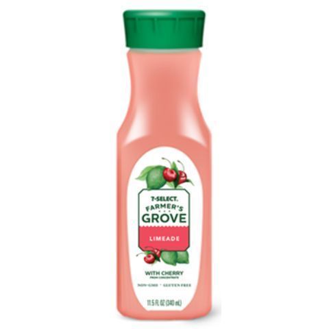 Order 7-Select Famers Grove Cherry Limeade 11.5oz food online from 7-Eleven store, Charlotte on bringmethat.com