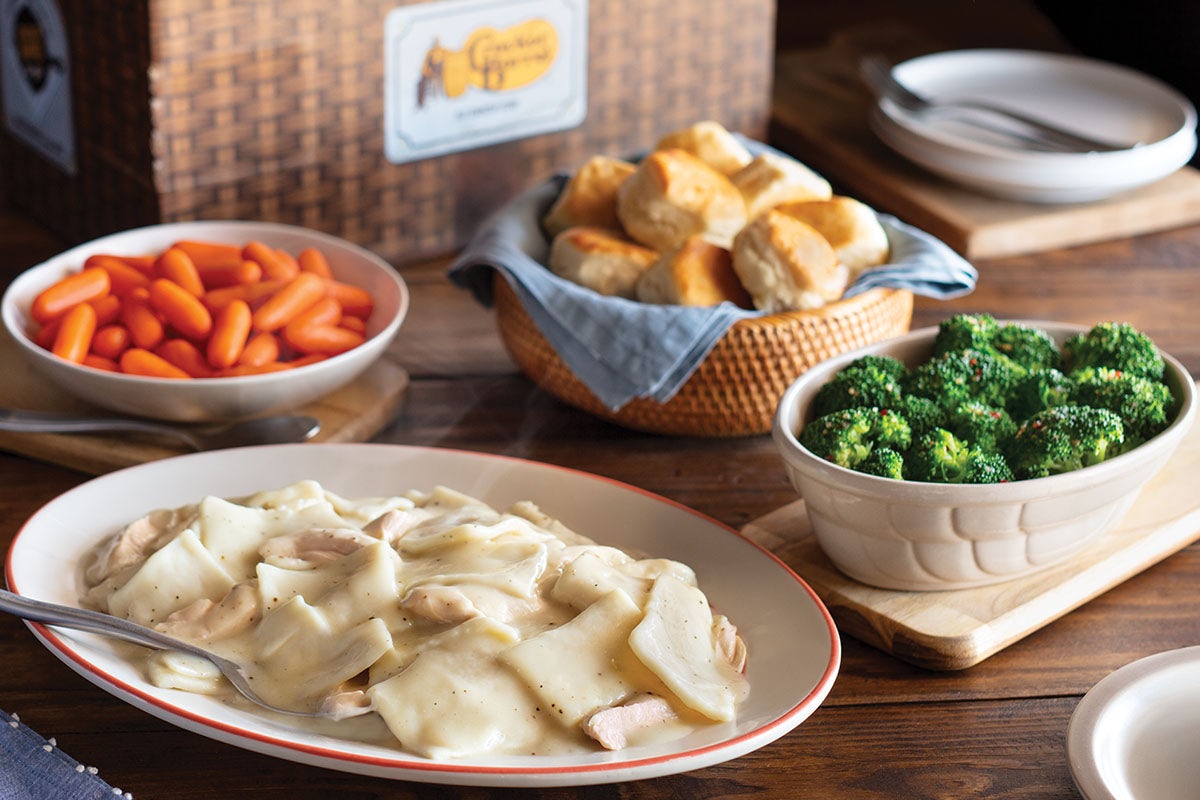 Order Signature Chicken n’ Dumplins Family Meal Basket food online from Cracker Barrel store, Rochester on bringmethat.com