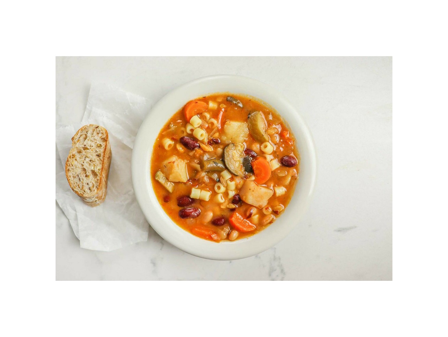 Order Minestrone Soup (Bowl) food online from Buona Beef store, Bolingbrook on bringmethat.com