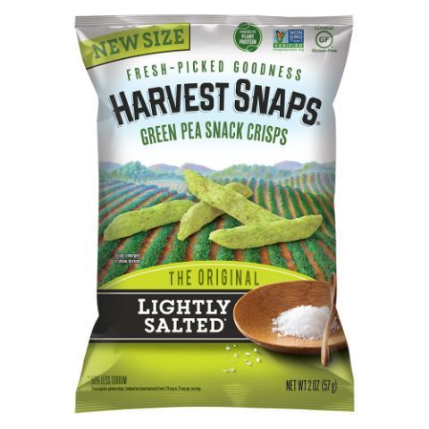 Order Harvest Snaps Green Pea Snap Crisps Lightly Salted 2oz food online from 7-Eleven store, Natick on bringmethat.com