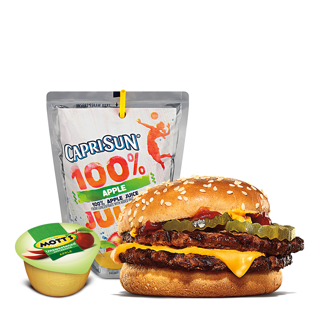 Order Double Cheeseburger King Jr Meal food online from Burger King store, Bay Shore on bringmethat.com