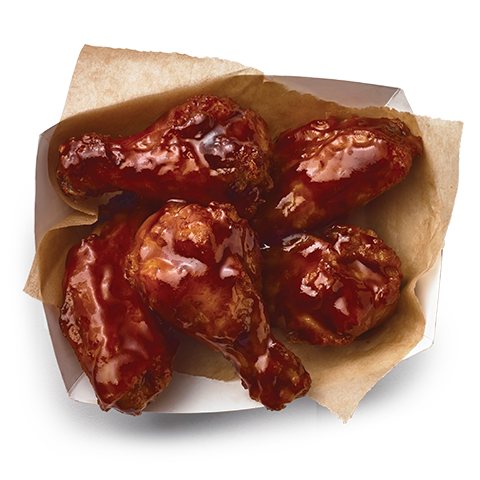 Order Chicken Wings - Honey BBQ (5 piece) food online from Circle K And Liquors store, Fontana on bringmethat.com