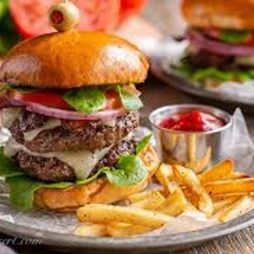 Cheeseburger from Roma Pizza