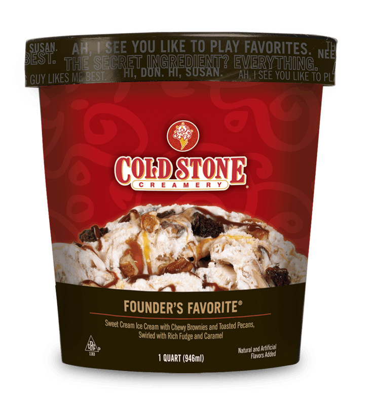 Order Founder's Favorite® Pre-packed Quart food online from Cold Stone Creamery store, Albuquerque on bringmethat.com