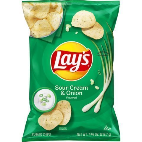 Order Lay's Potato Chips Sour Cream & Onion 7.75oz food online from 7-Eleven store, Lynchburg on bringmethat.com
