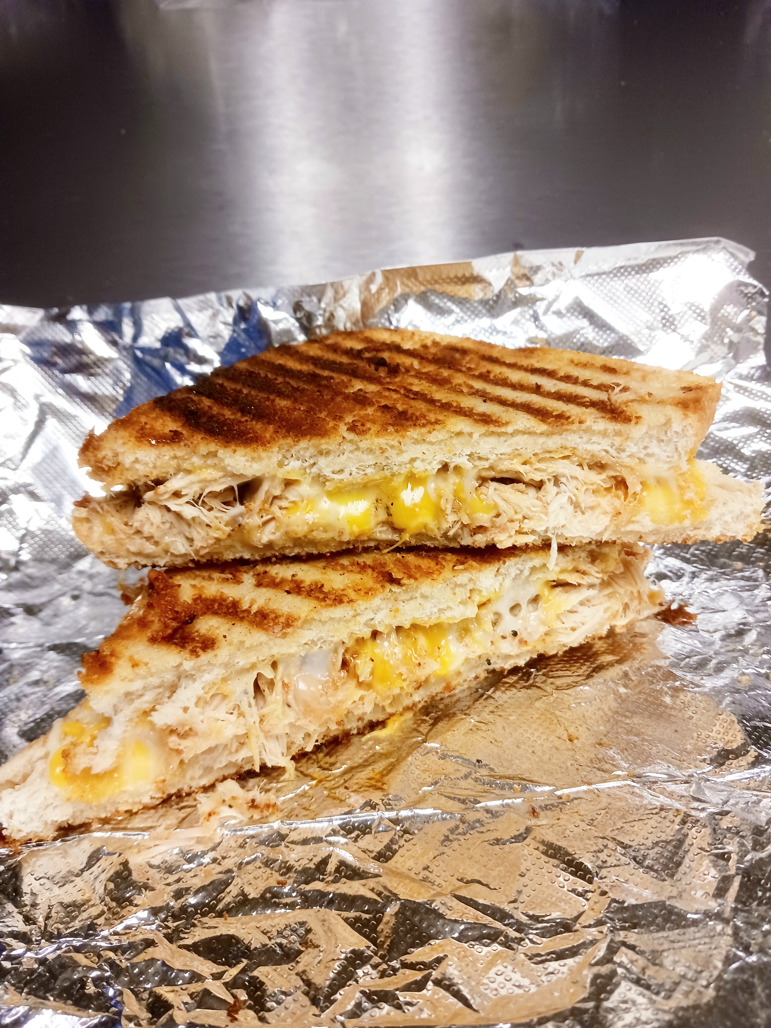 Order Chicken and Cheese Melt food online from The Grilled Cheese Factory store, Rochester on bringmethat.com