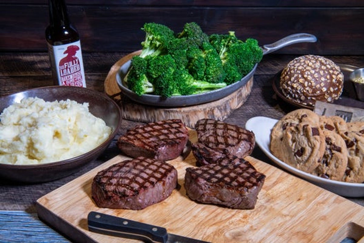 Order Filet Mignon Family Meal  food online from Black Angus Steakhouse store, Mesa on bringmethat.com