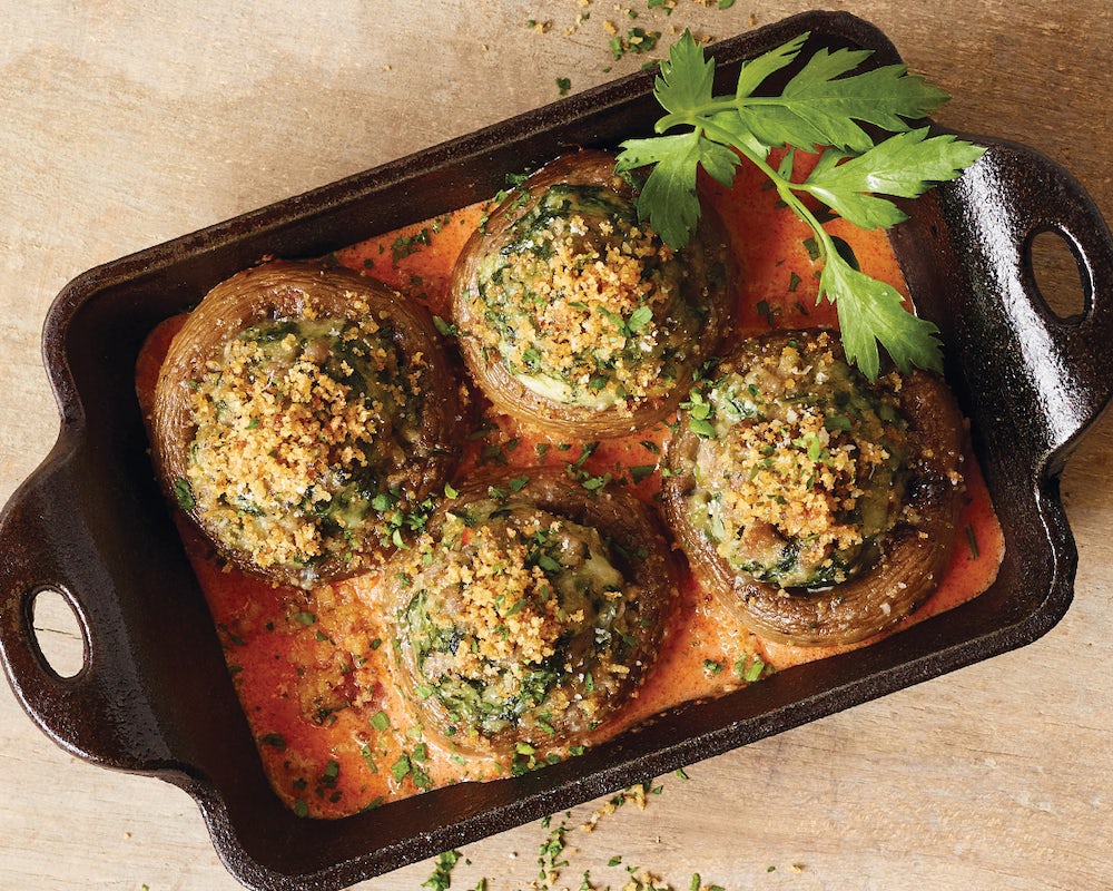 Order Four-Cheese & Sausage Stuffed Mushrooms food online from Carrabba's Italian Grill store, Murrells Inlet on bringmethat.com