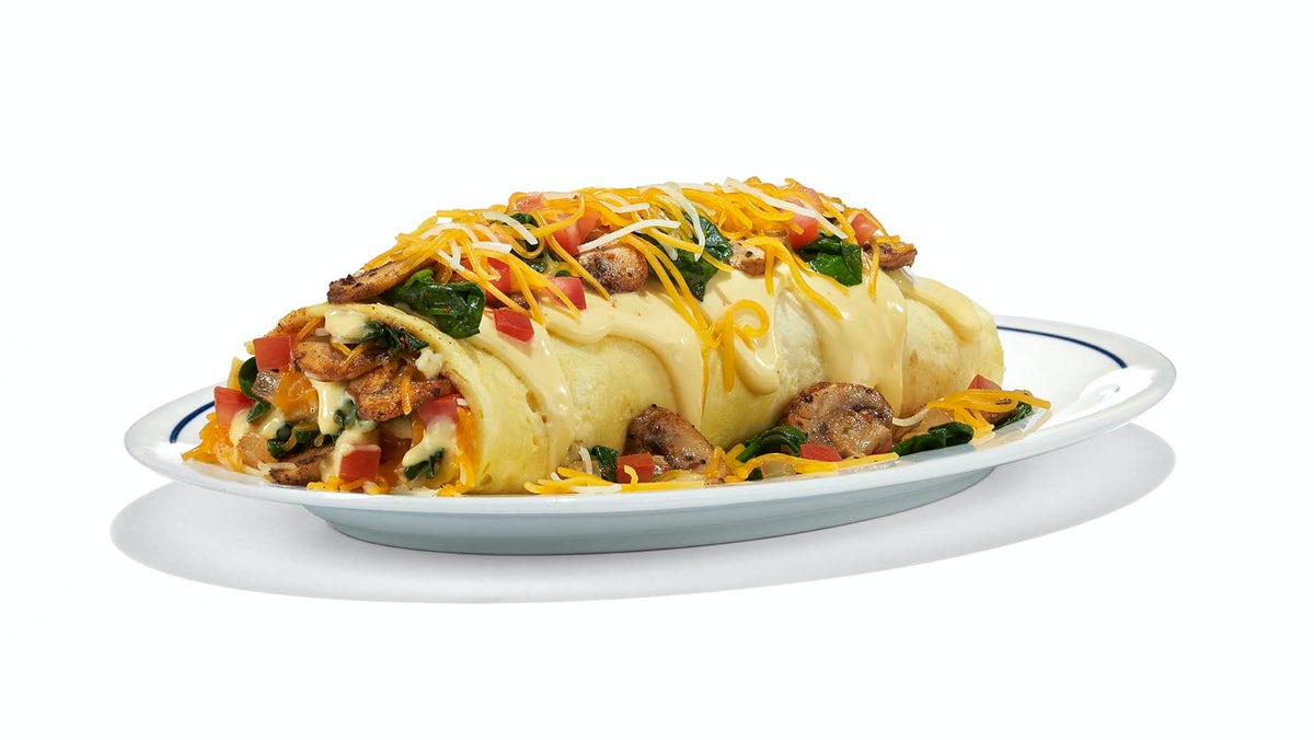 Order Spinach & Mushroom Omelette food online from Ihop store, Grand Rapids on bringmethat.com