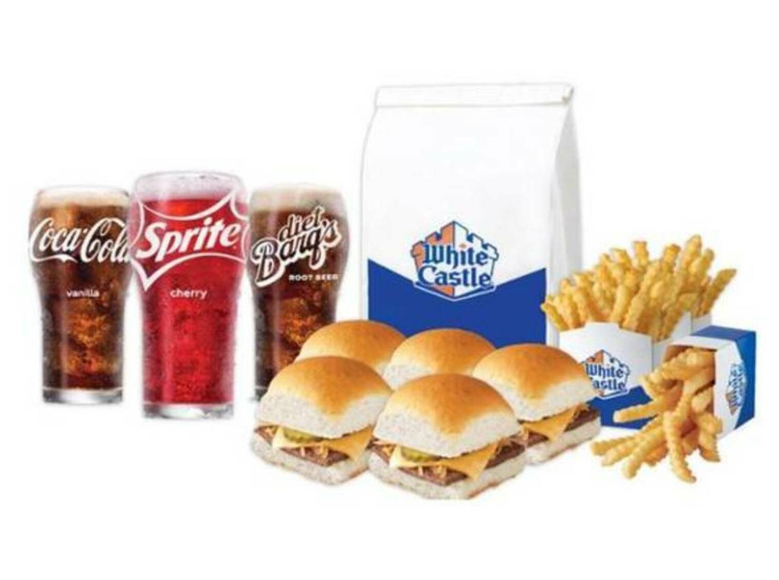 Order CHEESY MEAL FOR 3 food online from White Castle store, Centereach on bringmethat.com