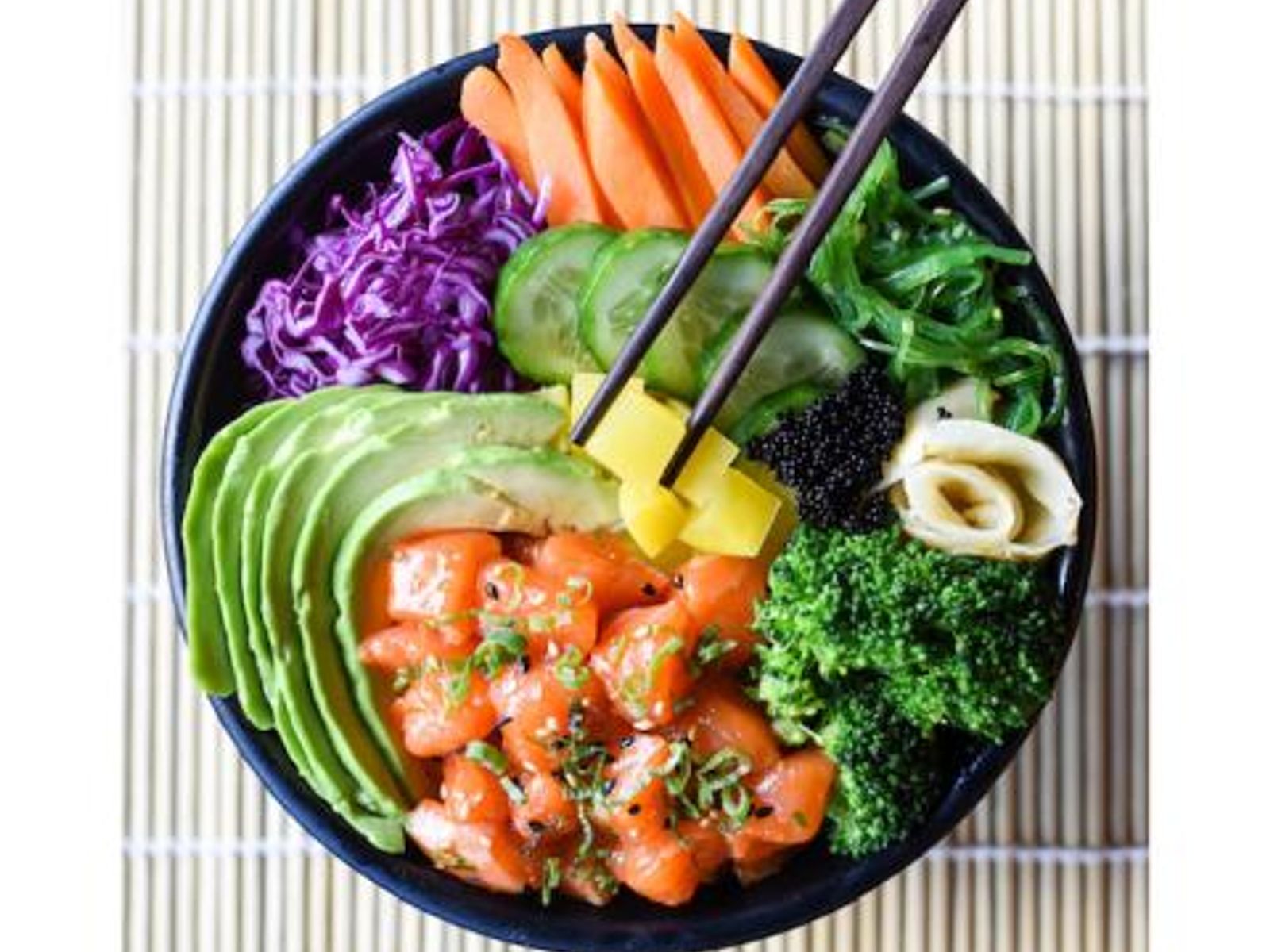 Order Poke Bowl Dinner(2 Protein) food online from Takumi Hibachi Sushi & Lounge store, Bay Shore on bringmethat.com