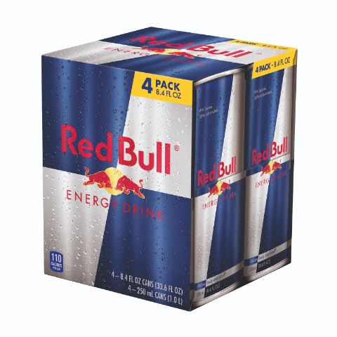 Order Red Bull Energy 4 Pack 8.4oz Can food online from Circle K And Liquors store, Fontana on bringmethat.com