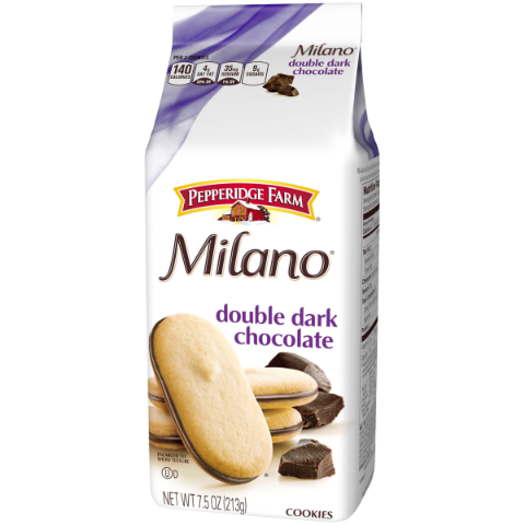 Order Pepperidge Farms Milano Double Chocolate 7.5oz food online from 7-Eleven store, Wakefield on bringmethat.com
