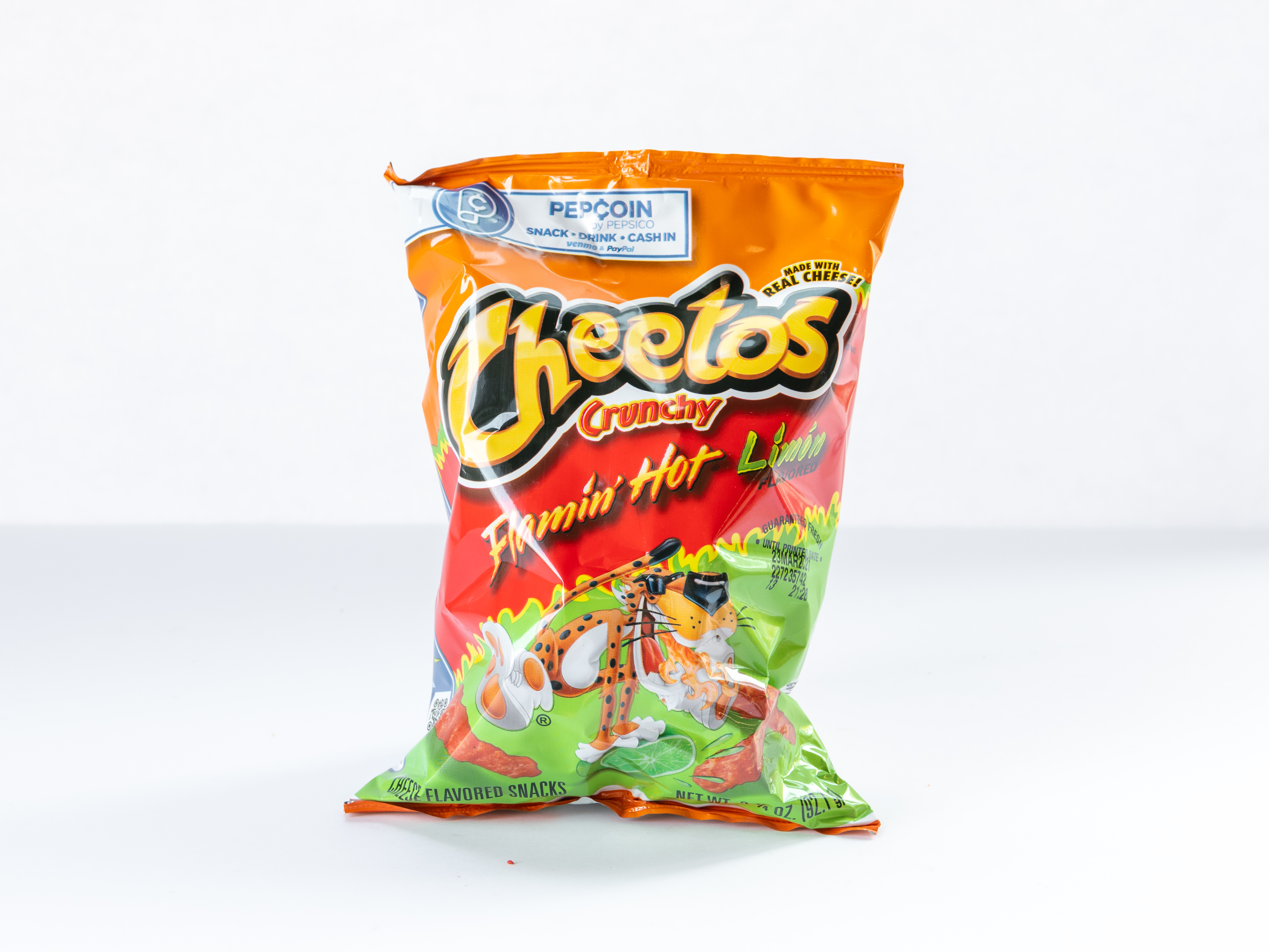 Order Cheetos Crunchy Flamin Hot Limon food online from Loop store, Atherton on bringmethat.com