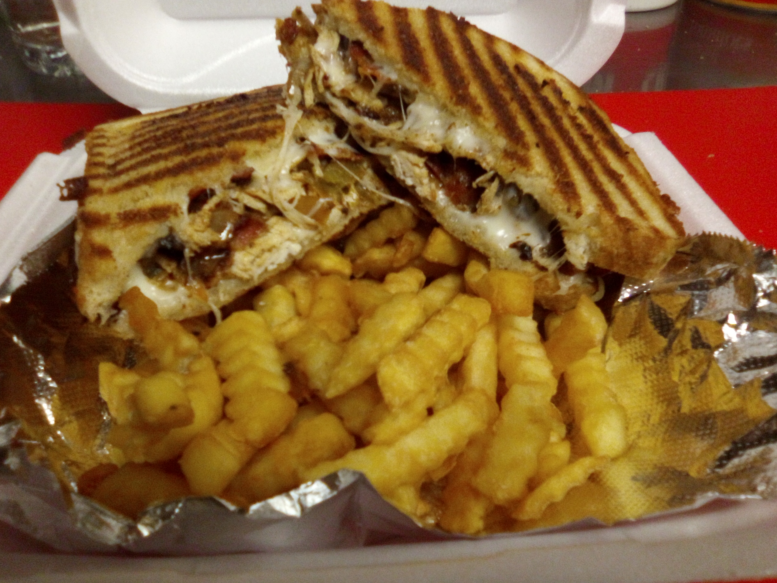 Order CHICKEN PHILLY MELT food online from The Grilled Cheese Factory store, Rochester on bringmethat.com