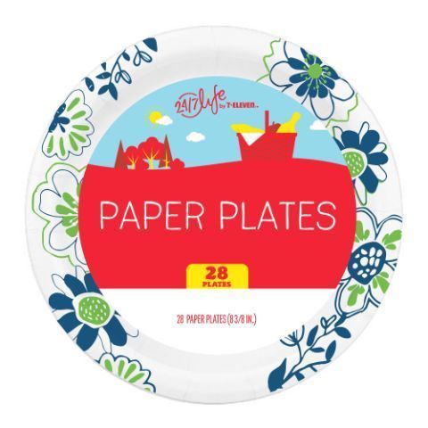 Order 24/7 Life Paper Plates 28 Count food online from 7-Eleven store, Bellflower on bringmethat.com