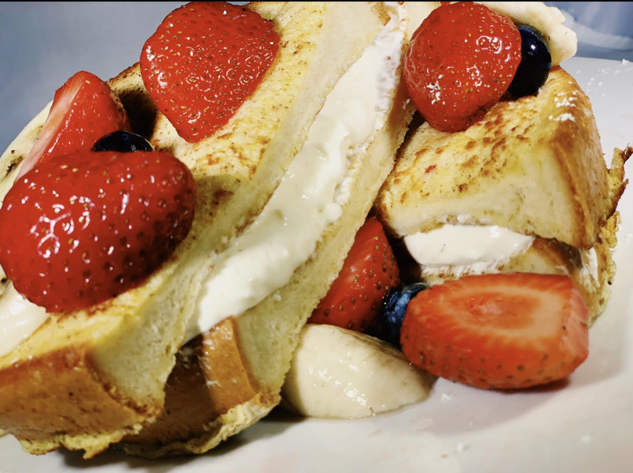 Order Very Berry Stuffed French Toast food online from Stacks store, Tinley Park on bringmethat.com