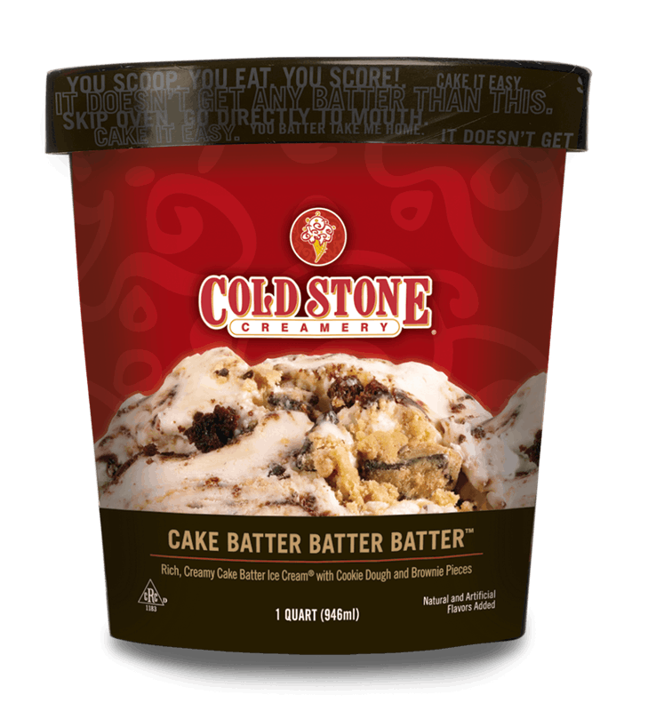 Order Cake Batter Batter Batter™ Pre-packed Quart food online from Cold Stone Creamery store, Albuquerque on bringmethat.com