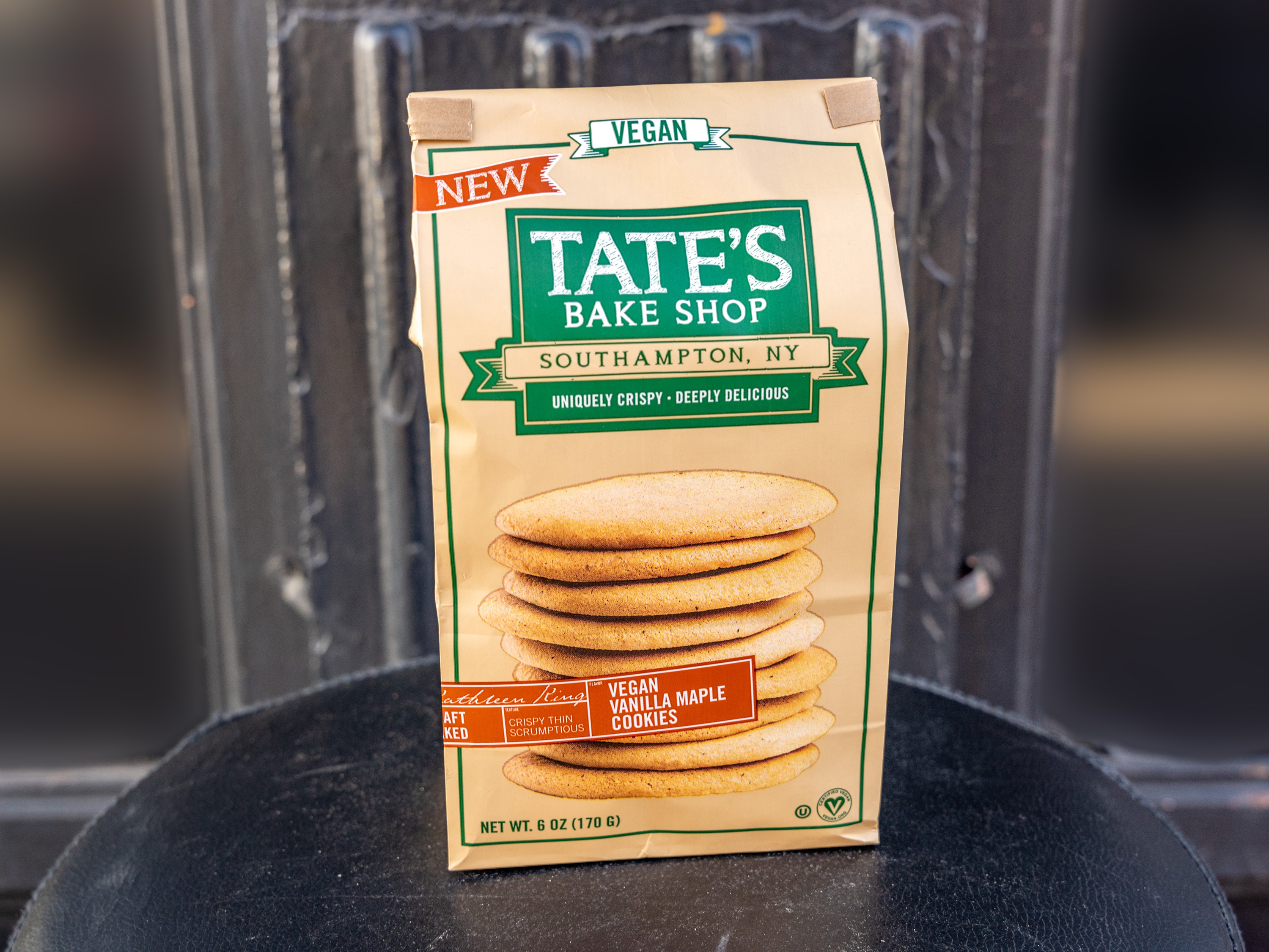 Order Tate’s Vegan Vanilla Maple cookies - 7oz food online from Grocery Shopping Center store, Brooklyn on bringmethat.com