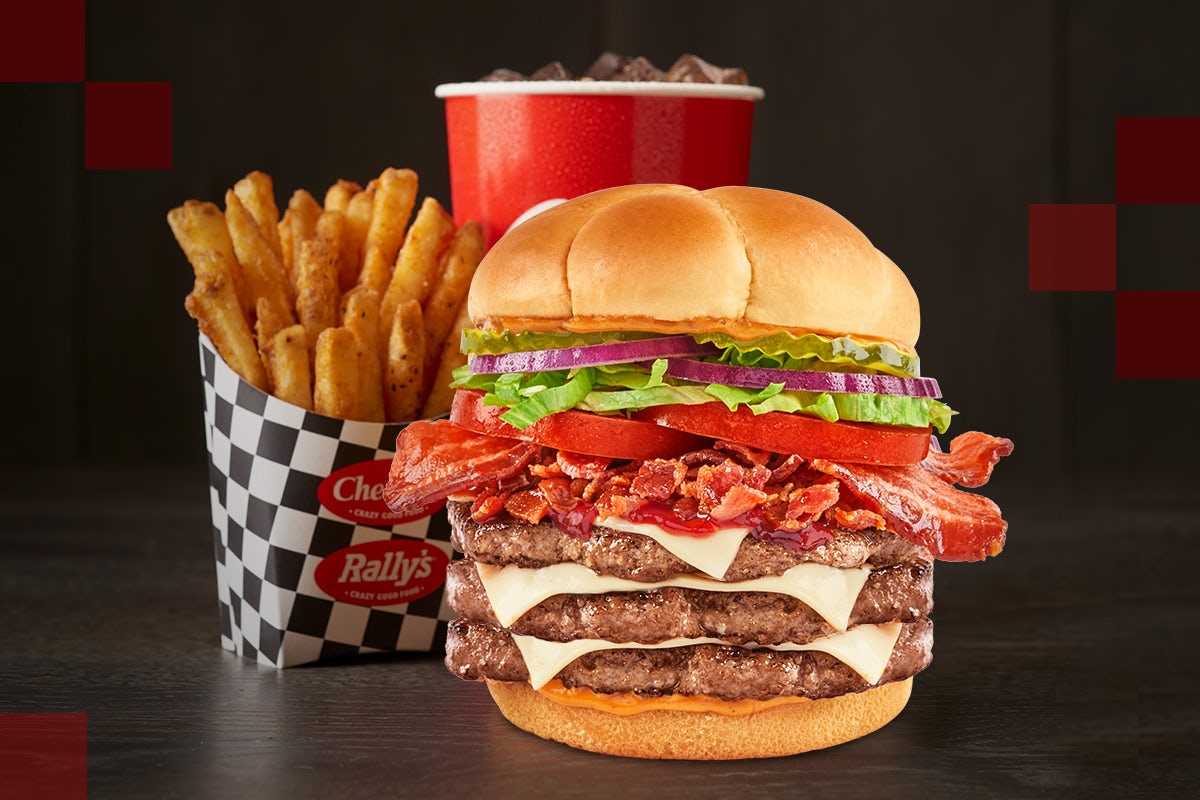 Order Triple Smoky BBQ Bacon Buford Combo food online from Checkers store, Linthicum Heights on bringmethat.com