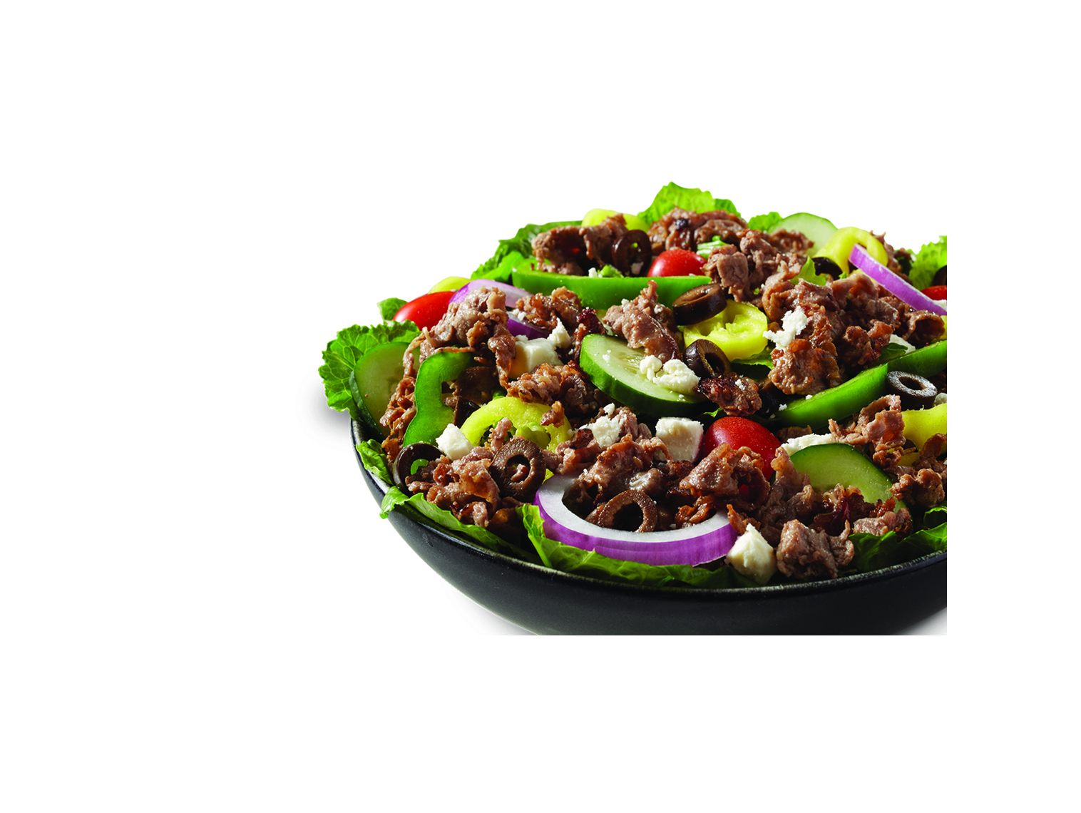 Order Greek Steak Salad food online from Dangelo Sandwich Shop store, Chicopee on bringmethat.com