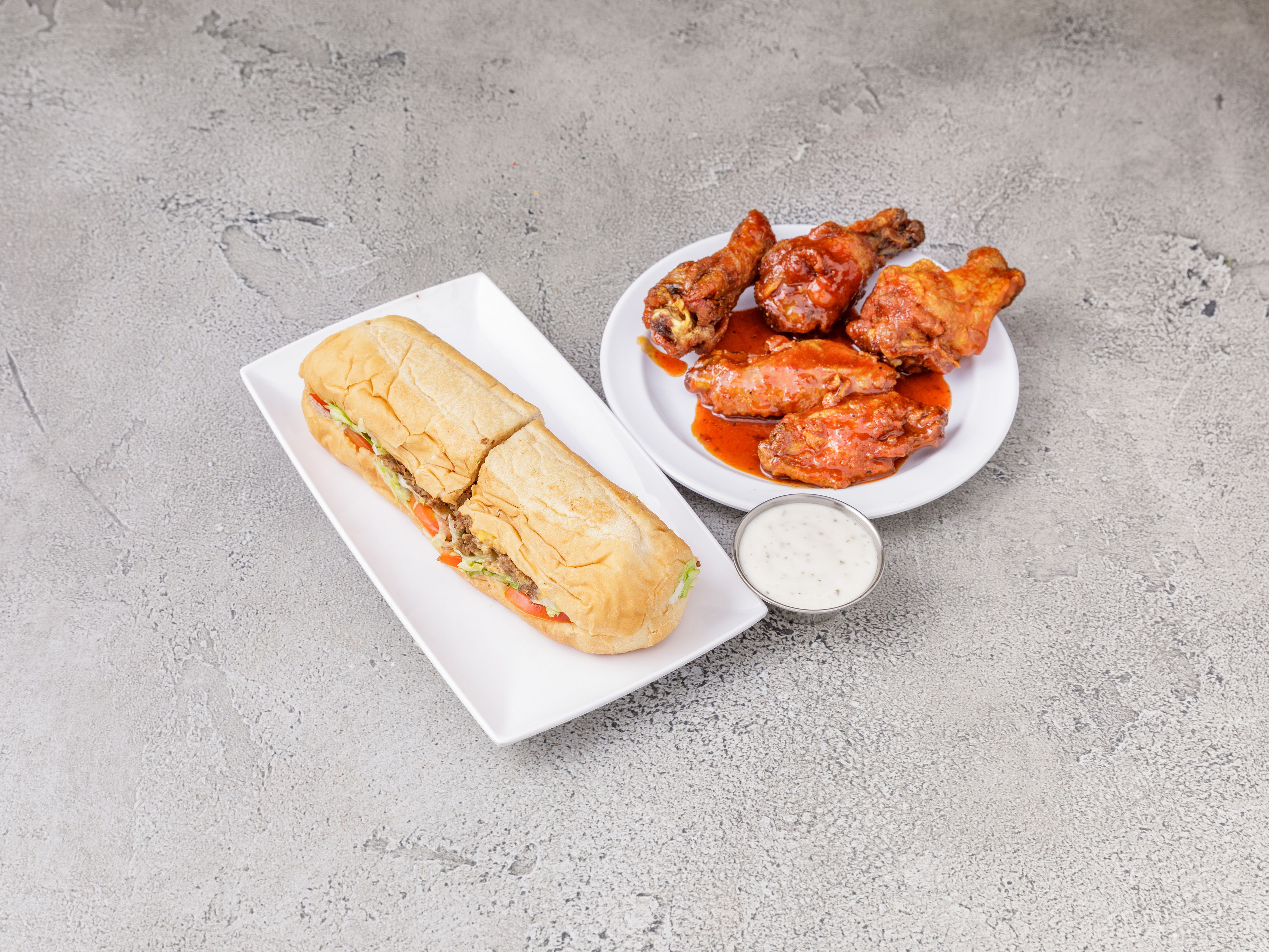 Order Philly and 5 Pieces Wings Combo food online from America's Best Wings store, Glen Burnie on bringmethat.com