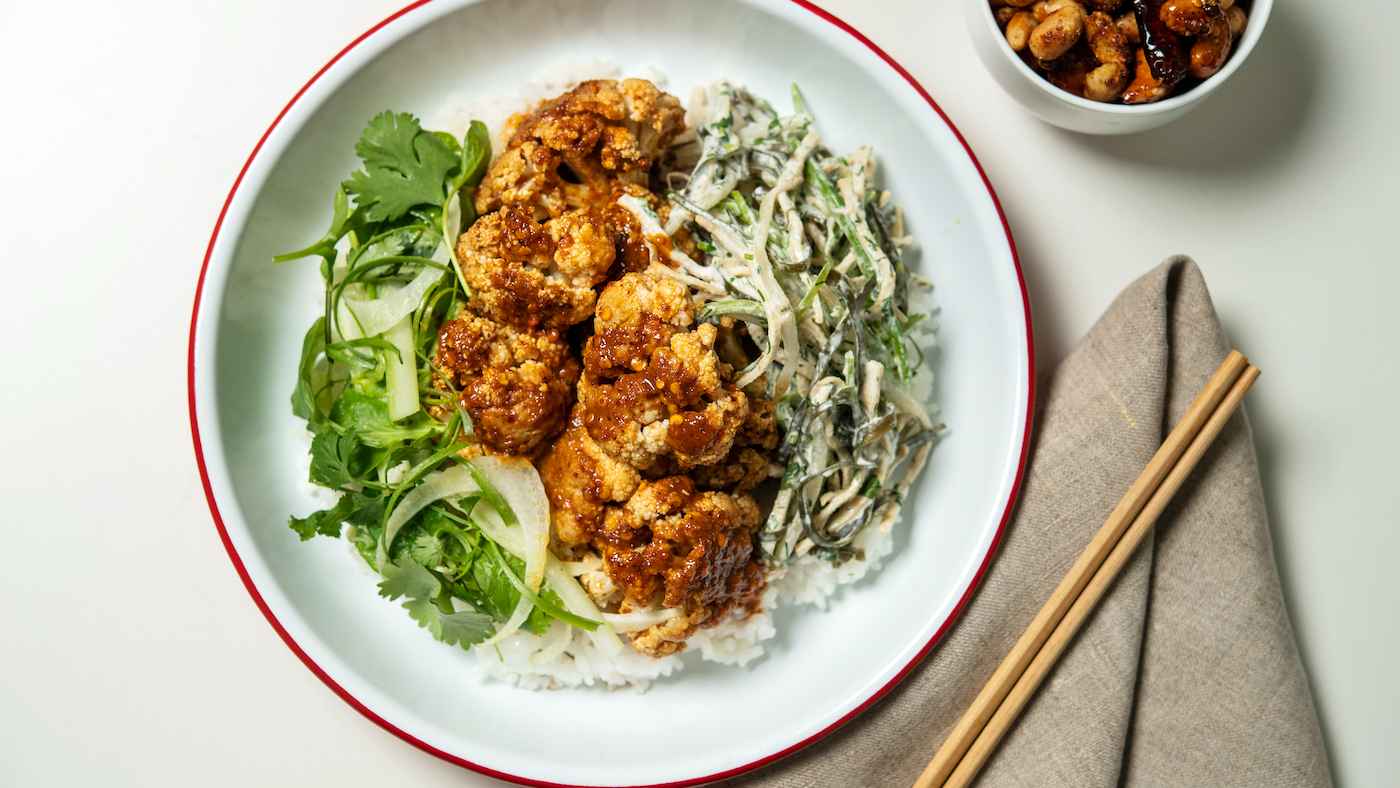 Order Sichuan Spiced Cauliflower Bowl food online from Milu store, New York on bringmethat.com