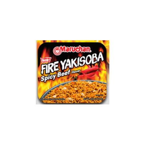 Order Maruchan Fire Yakisoba Spicy Beef 3oz food online from 7-Eleven store, Bellflower on bringmethat.com