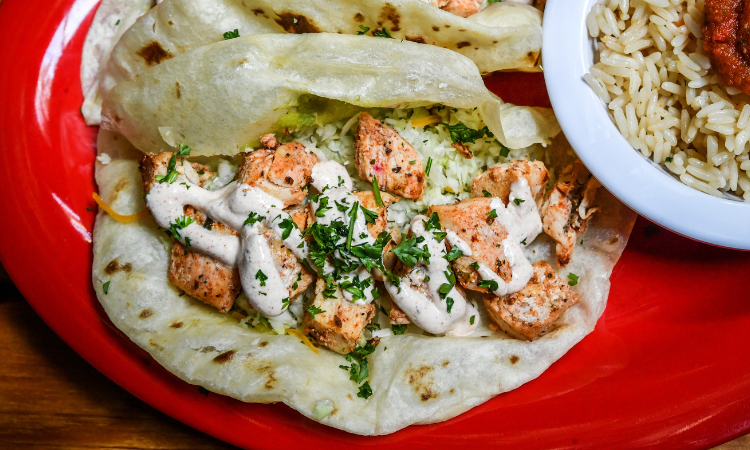 Grilled Serrano Chicken Tacos from Cabo Fish Taco Baja Seagrill