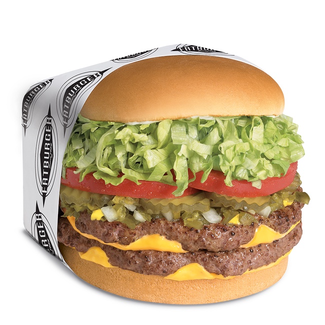 Order XXL Fatburger (1lb) food online from Fatburger - West Hollywood store, Los Angeles on bringmethat.com