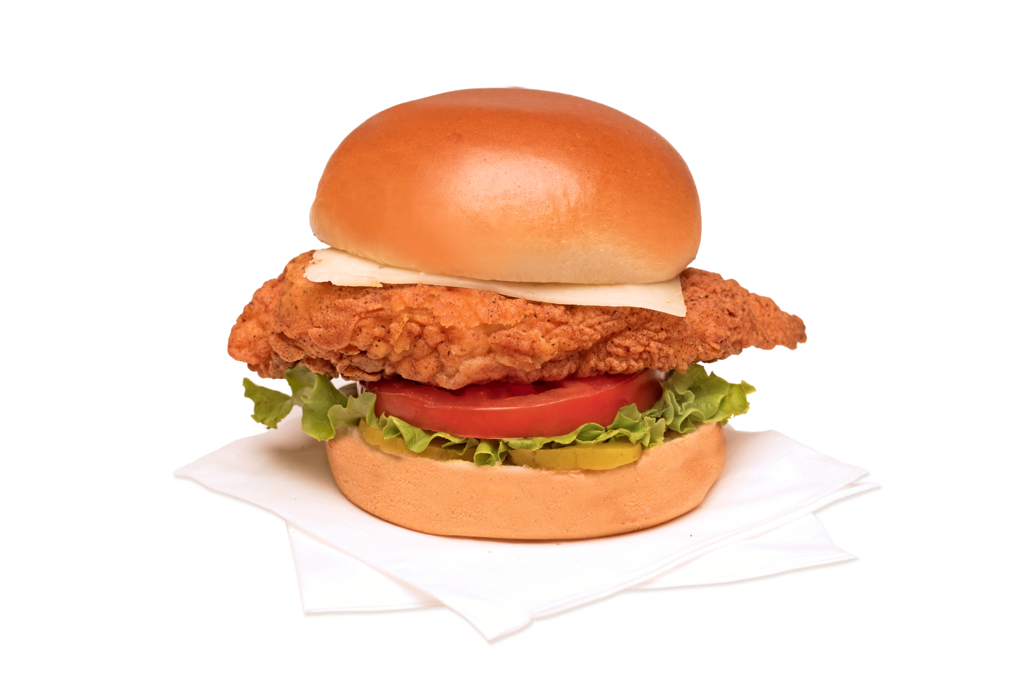 Order Spicy Deluxe Chik'n Sandwich - Meal food online from Just Chik'n store, Rochester on bringmethat.com