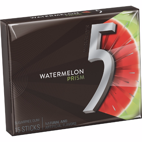 Order 5 Gum Prism Watermelon 15 Count food online from 7-Eleven store, Willis on bringmethat.com