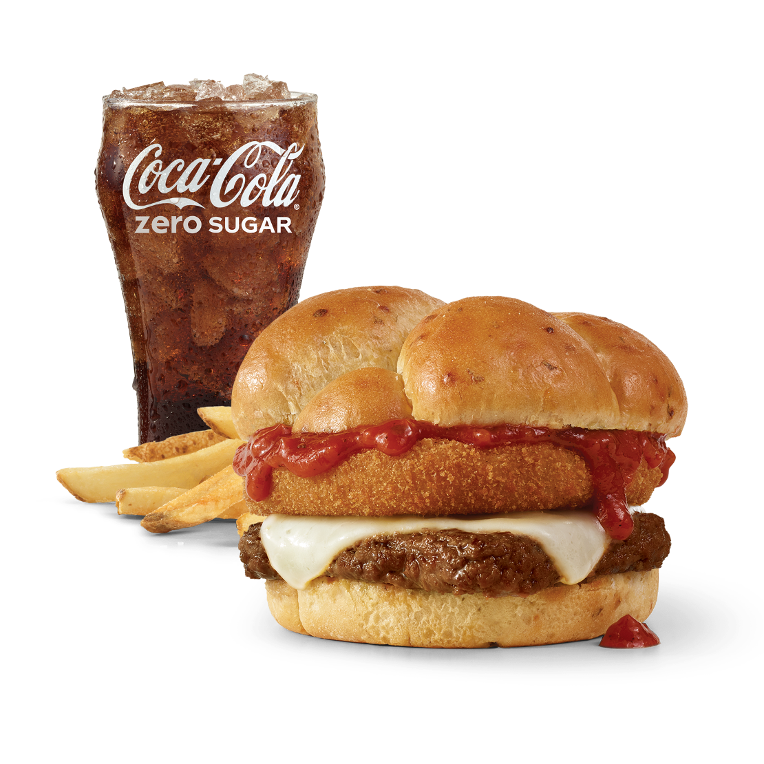 Order Italian Mozzarella Cheeseburger Combo food online from Wendy's store, Wantagh on bringmethat.com