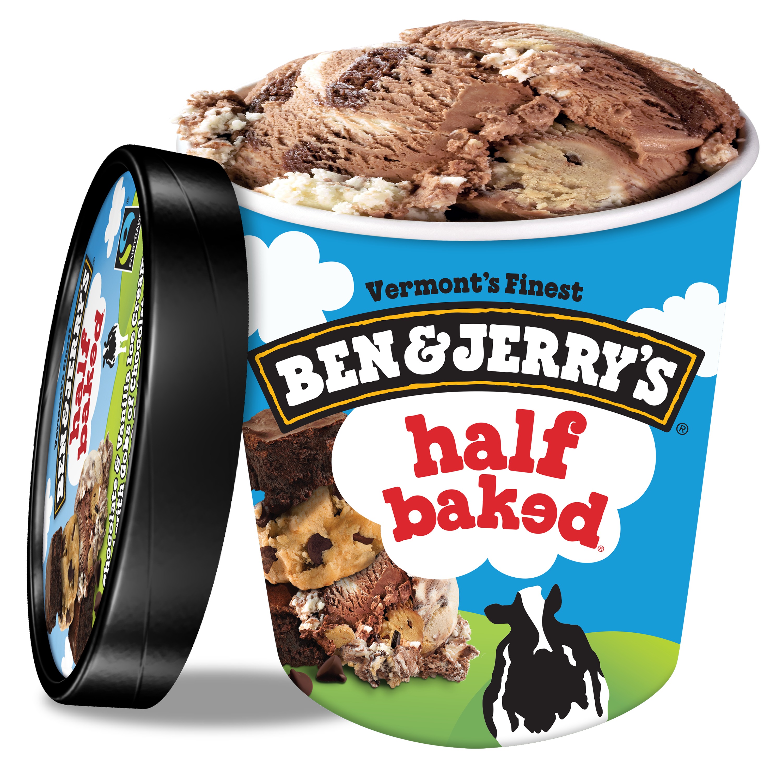 Order Ben & Jerry's Half Baked Pint food online from The Ice Cream Shop store, Fullerton on bringmethat.com