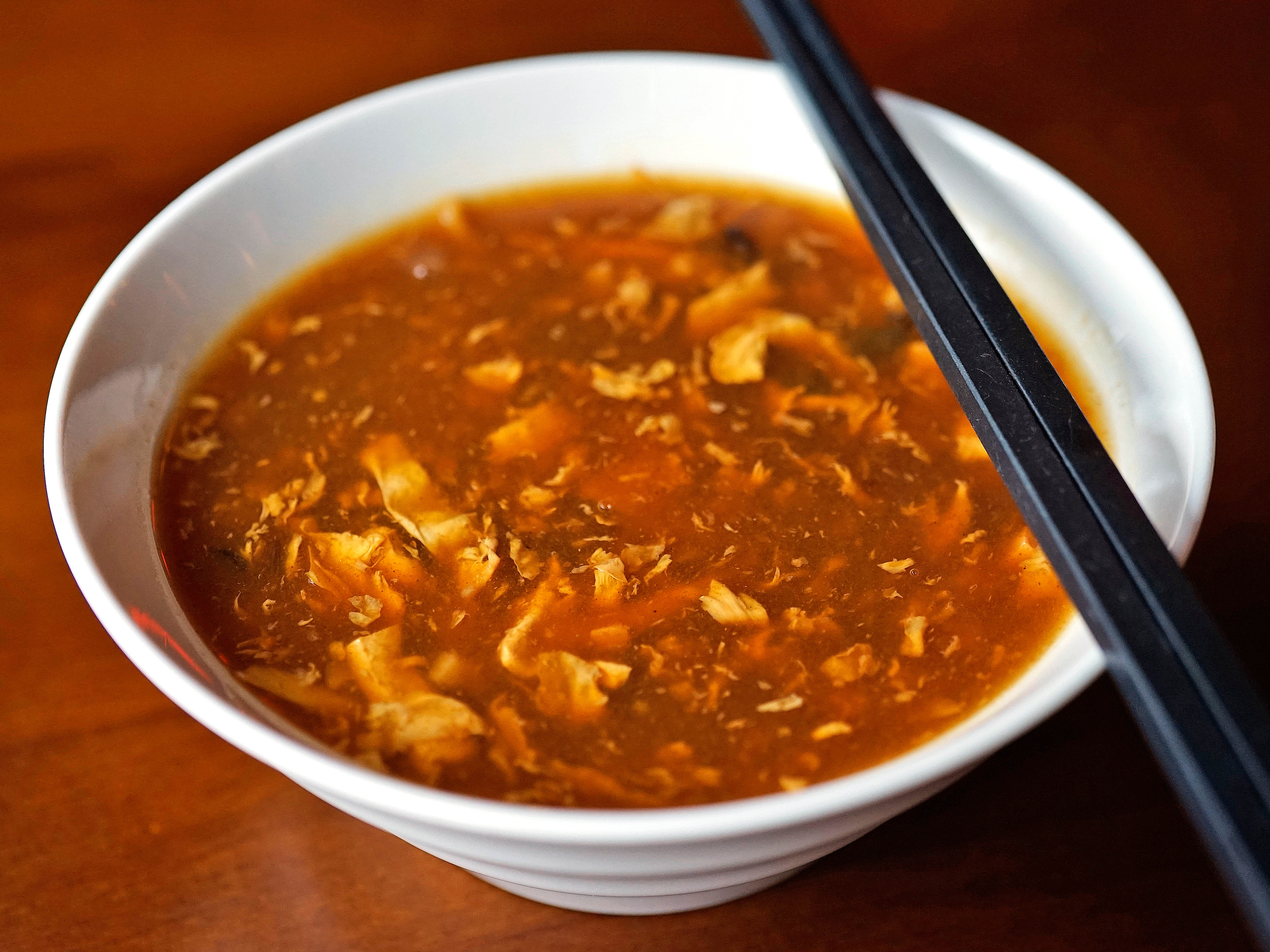Order B2. Hot and Sour Soup food online from Shu Han Ju Chinese Restaurant store, New York on bringmethat.com